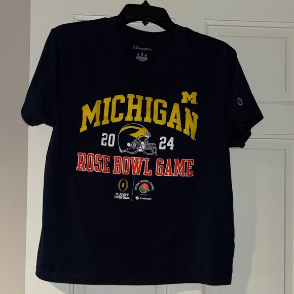 Champion Tops - University of Michigan rose bowl 2024 game t shirt